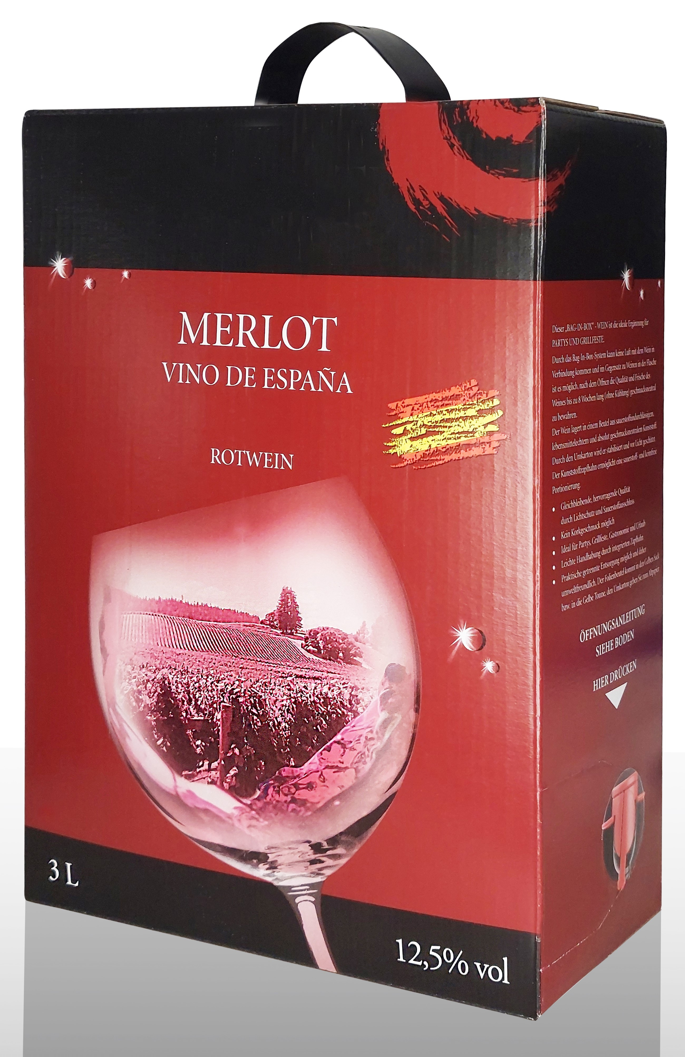 Merlot bag in box on sale