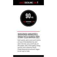 90 Punkte JamesSuckling 2024 Barahonda Barrica 2022