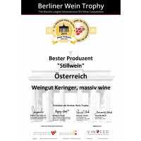 Bester Produzent Österreich Berliner Wein Trophy 2019