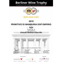 Urkunde Empirio 2019 Goldmedaille Berliner Wein Trophy 2021
