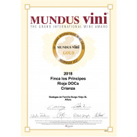 Urkunde Goldmedaille Mundus Vini 2021